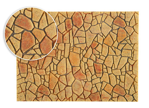 VOLLMER 48727 0 Polygonalplatte aus Steinkunst, mediterran L 55,5 x B 16 cm