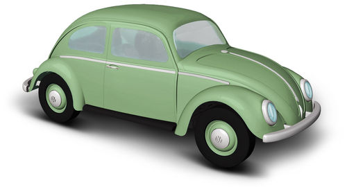 BUSCH 52952 H0 VW Käfer mit Ovalfenster, Grün  #NEU OVP#