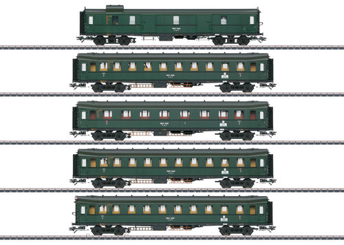 Märklin 42265 Schnellzugwagen-Set „Hechtwagen“ der DRB 5-teilig passend zu 39662