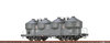 Brawa 50308 H0H0 Staubbehälterwagen Uacs 946 "Saarfeldspatwerke Ruppert GmbH & Co. KG",AC-Achsen