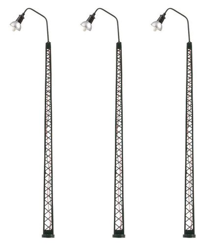 Faller 180117 H0 LED-Gittermast-Bogenleuchte, warmweiß, 3 Stück
