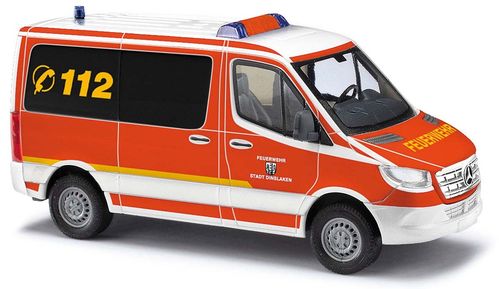 BUSCH 53460 Spur H0 "MB Sprinter kurz, Feuerwehr Dinslaken" #NEU in OVP#