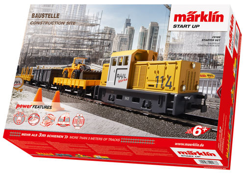Märklin 29188 Start up - Startpackung "Baustelle" mit Diesellok Henschel