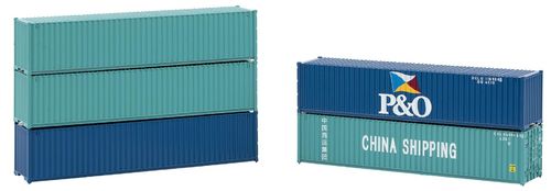 Faller 182151 H0 40' Container, 5er-Set