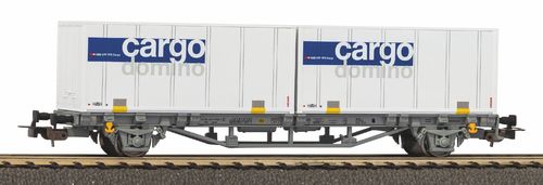 Piko 58732 H0 Containertragwagen Cargo Domino SBB V 2x20' Container
