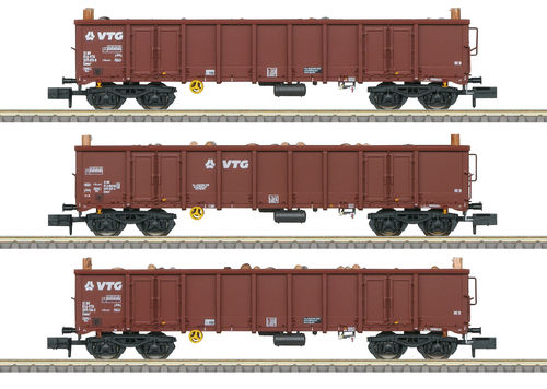 Trix Minitrix 18288 Güterwagen-Set Bauart Eanos der VTG 3-teilig