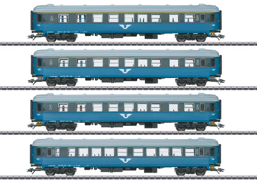 Märklin 43787 Reisezugwagenset der SJ 4-teilig passend zu 39281