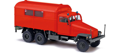 Busch 51576 H0 IFA G5´56 mit Kofferaufbau, Feuerwehr Werkstattwagen #NEU in OVP#