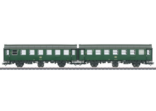 Märklin Personenwagen H0 43186  DB mit Beleuchtung 2 Umbauwagen 2. Klasse grün